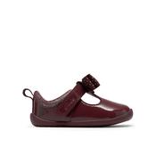 Clark's Roamer Trim T Girls Prewalker - Burgundy Patent image