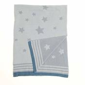 Blue Stars Baby Blanket: Blue|Light Blue / Stars image