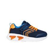 Geox Junior Assister Boys Runner - Navy/Orange