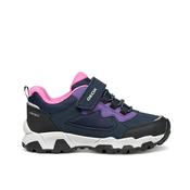 Geox Magnetar Girls Waterproof Runner - Navy/Violet