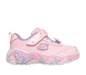 Skechers S Lights Lil Butterfly Bliss Girls Runners - Light Pink/Multi image