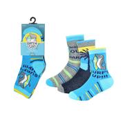 Bertie &amp; Bo Cotton Rich Sock 3 Pack - Boys Surf
