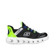 Skechers Lights Odelux Slip-Ins Boys Runner - Black/Lime image