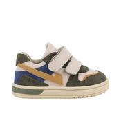 Primigi Baby Dude Boys Leather Shoe - Cream/Green