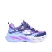 Skechers Cosmic Glow Lights Girls Runners - Navy/Multi image