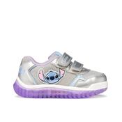 Geox Girls Lightyloo Stitch Runner - Silver/Lilac