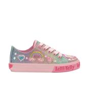 Lelli Kelly Unicorn Lace Up Canvas Shoes - Multi Glitter
