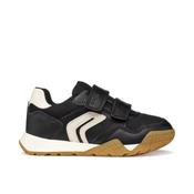 Geox Rann Boys Runner - Black/ Lt Ivory