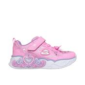 Skechers Princess Steps Light Up Girls Runner - Pink