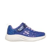 Skechers Bounder Pro Aqua Twirl Girls Runner - Navy/Multi