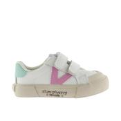 Victoria Tribu Straps Faux Leather Girls Runner - Petal Pink
