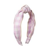 Rockahula Lilac Gingham Knotted Headband image