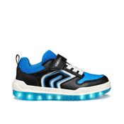 Geox Buzzerlight Boys Light Up Runner - Black/Lt Blue image