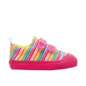 Agatha Ruiz de la Prada Girls Canvas Shoe - Fuchsia/Multi