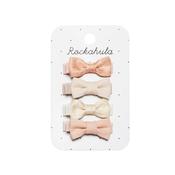 Rockahula Linen Mini Bow Clips