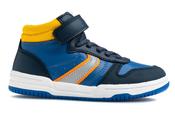 Pablosky Basket Plus Jeans Boys High Top Runner - Navy/Blue image