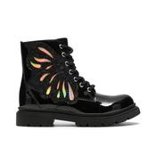 Clark's Zariah Lace K Girls Boots - Black Patent image