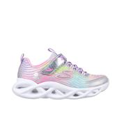 Skechers S Lights Twisty Brights-Mystical Bliss Girls Runner - Silver/Multi image