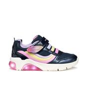 Geox Fadinlight Girls Light Up Runner - Navy/Multicolour