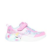 Skechers Magical Collection Wishful Magic Girls Runners - Pink/Turquoise image