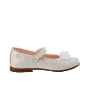 Pablosky Flower Detail Girls Communion Shoes - Ivory/Cream image