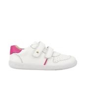 Bobux Riley Girls Shoe- White/Pink