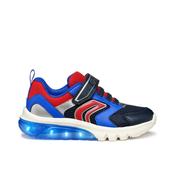 Geox Ciberdron Boys Runner - Navy/Dk Red image