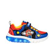 Geox Junior Ciberdron Super Mario Boys Runner - Royal Blue/Red