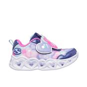 Skechers Heart Lights  Lovin Reflection Girls Runner - Navy/Pink image