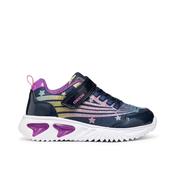 Geox Assister Girl Girls Runner - Navy/Purple image