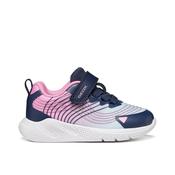 Geox Sprintye Girls Runner - Aqua/Pink image