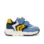 Geox Flexyper Mini Baby Boys Runner - Sky/Yellow