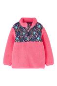 Little Lighthouse Cassie Fleece Pink with - Floral Print