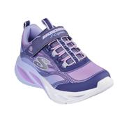 Skechers Cosmic Glow Lights Girls Runners - Navy/Multi