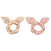 Daisy Gingham Bunny Ears Scrunchie image