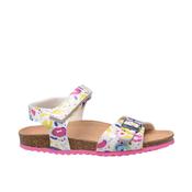 Geox J Adriel Girls Sandal - White/Fuchsia