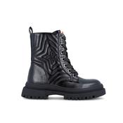 Garvalin Mat Metallic Girls Boot - Black image