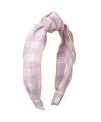 Rockahula Lilac Gingham Knotted Headband