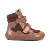 Froddo Tex Winter Barefoot Girls Boot - Pink/Gold image