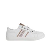 GEOX Kathe G Girls Shoes - White/Rose Gold