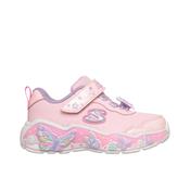 Skechers S Lights Lil Butterfly Bliss Girls Runners - Light Pink/Multi image