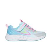 Skechers Go Run Accelerate Girls Runner - Light Blue/Multi image