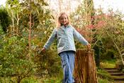 Little Lighthouse Freya Girls Coat - Country Cottage Print image