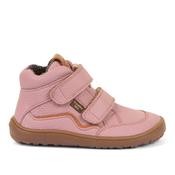 Froddo Tex Autumn Leather Barefoot Girls Waterproof Boot - Pink