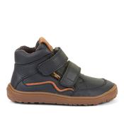 Froddo Tex Autumn Leather Barefoot Boys Waterproof Boot - Dark Blue