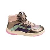 Pablosky Elista Girls Barefoot High-top Boot - Purple/Gold