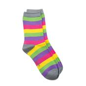 Polly &amp; Andy Bamboo Seamless Girls Socks - Candy Stripe image