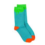 Polly &amp; Andy Bamboo Seamless Socks - Green Paint Spill