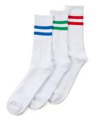 Street Essentials Socks 3 Pack -  Blue/Green/Red