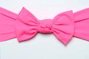 Little Bow Pip Girls Headband- Neon Pink image